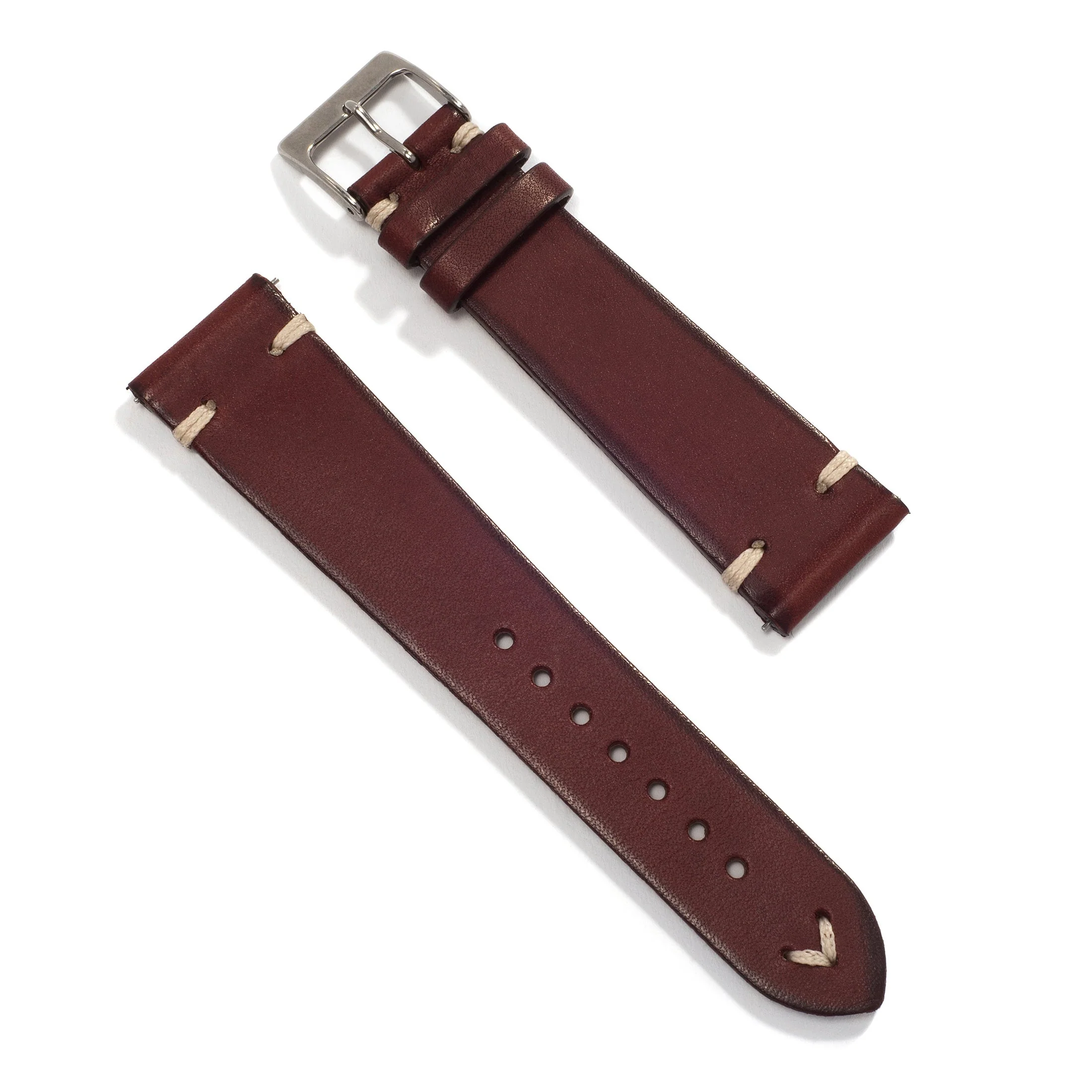Universal Leather Watch Strap — Cherry Vintage - Image 4