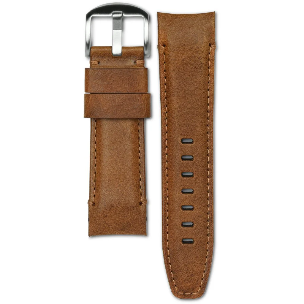 Curved End Leather Strap for Panerai Luminor Submersible Models with Tang Buckle - Image 10