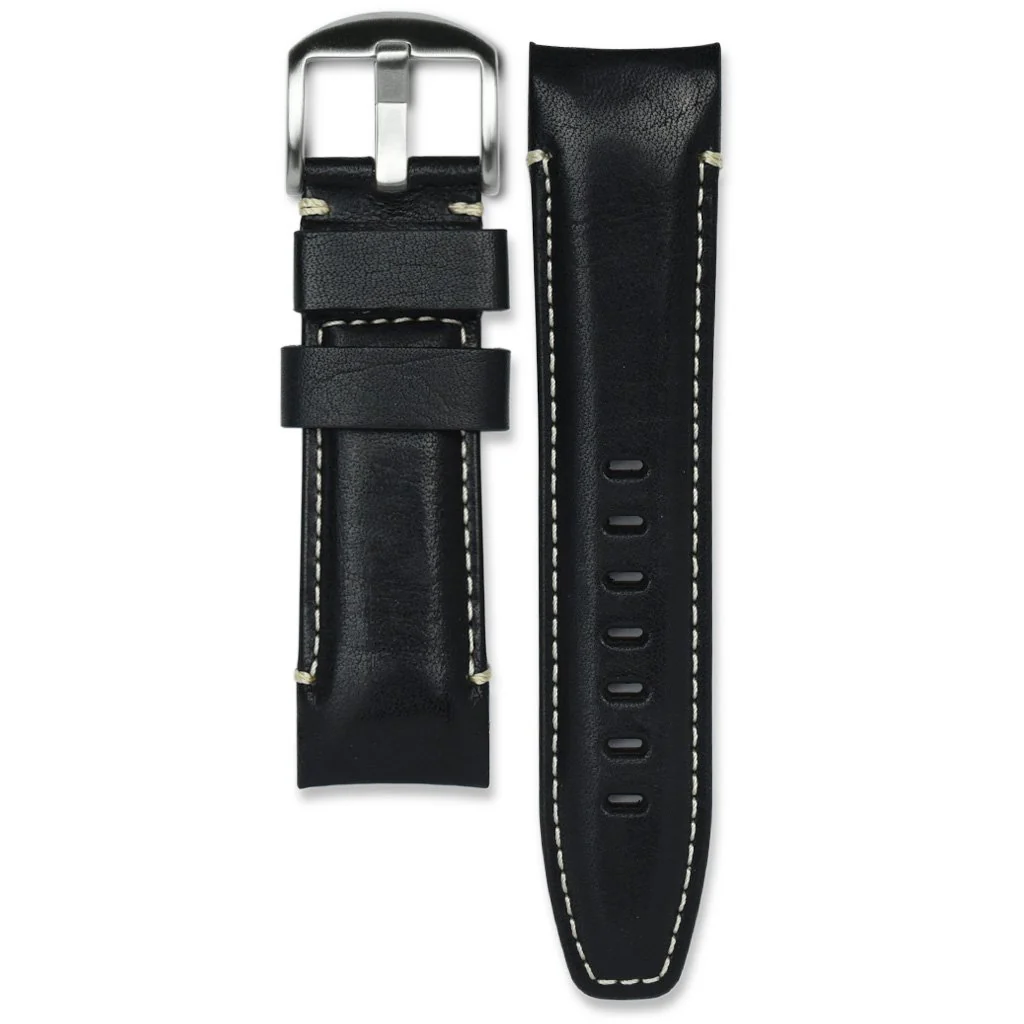 Curved End Leather Strap for Panerai Luminor Submersible Models with Tang Buckle - Image 7