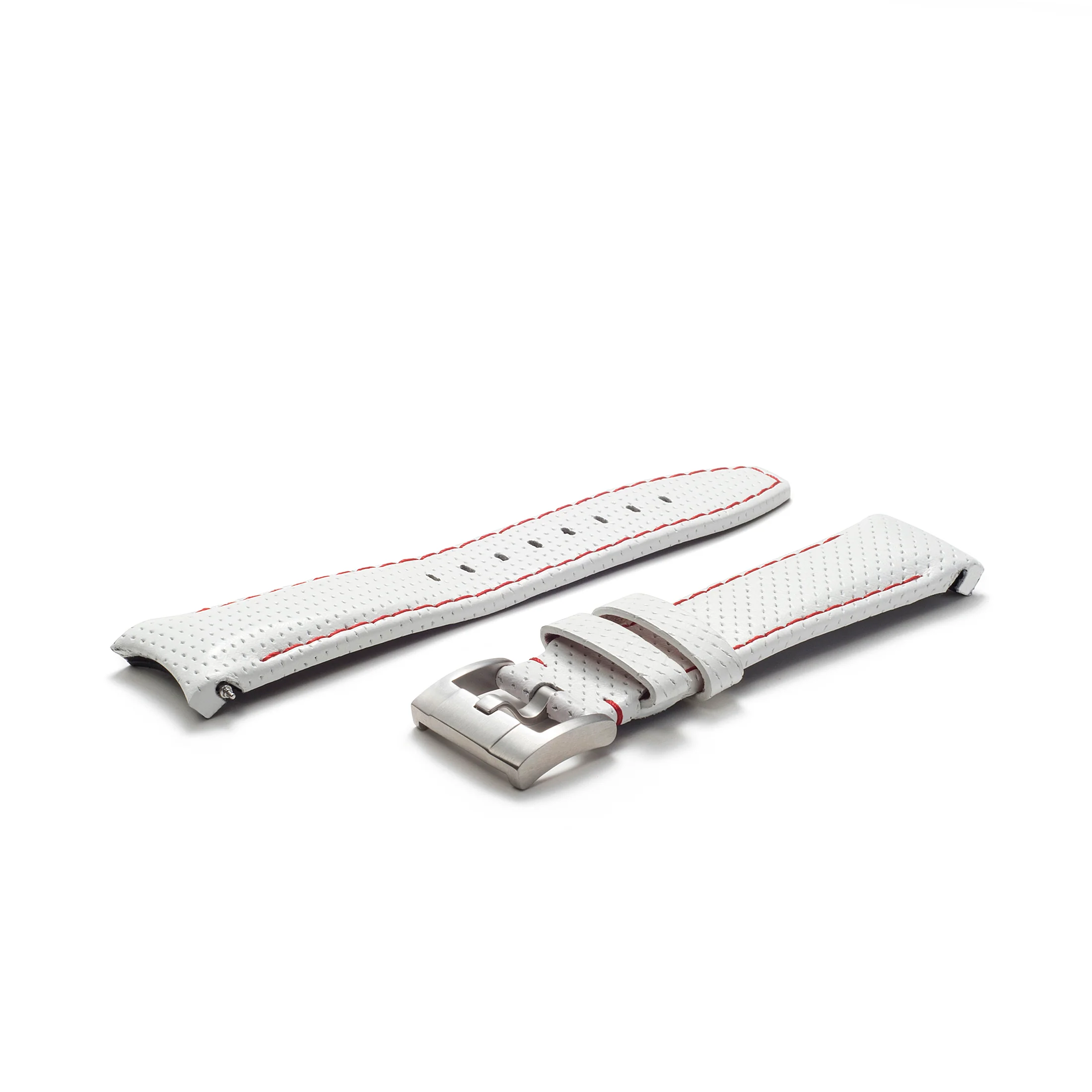 Curved End Racing Leather Strap for Rolex Yacht-Master with Tang Buckle - Image 6