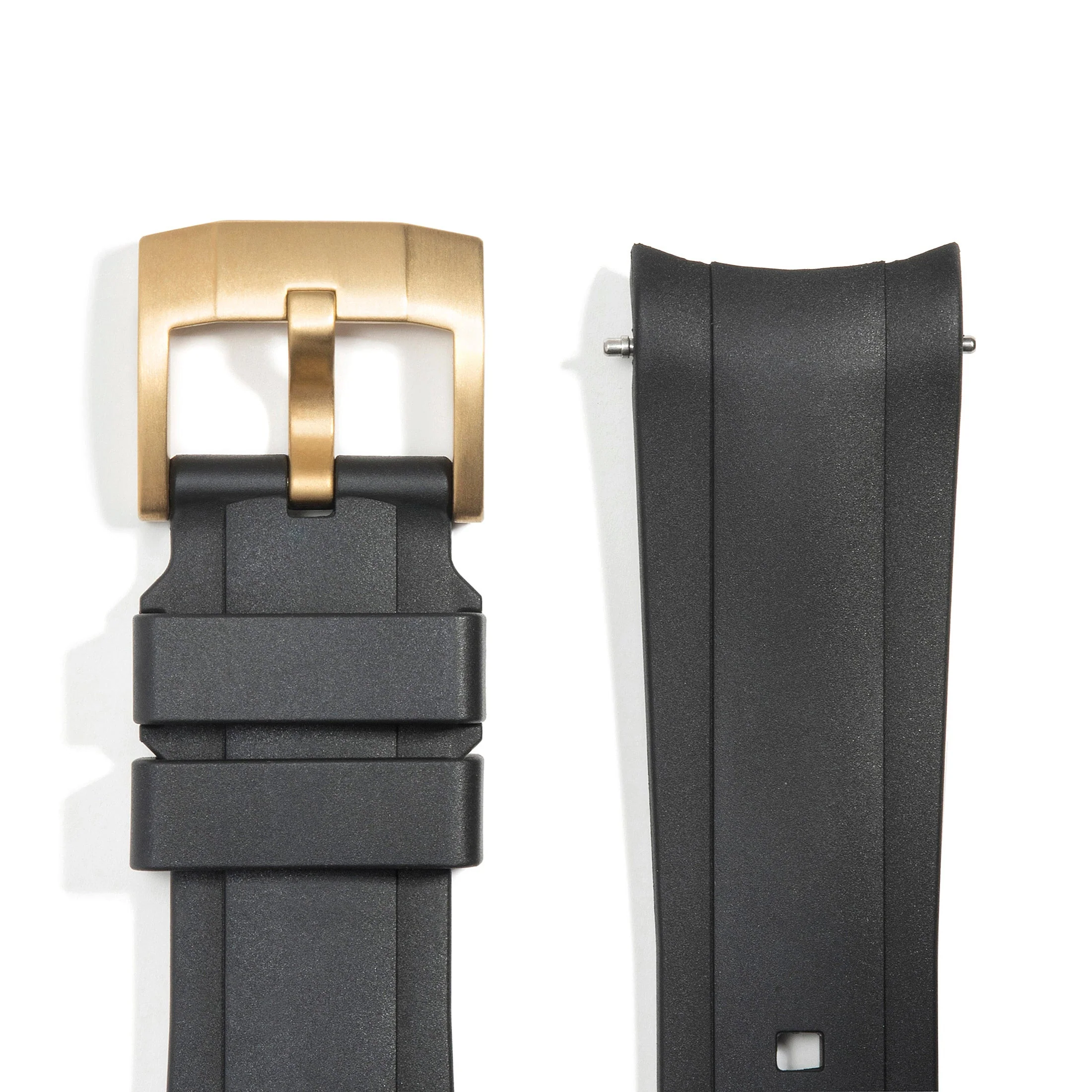 Curved End Rubber Strap for Rolex Daytona with Tang Buckle - Image 12