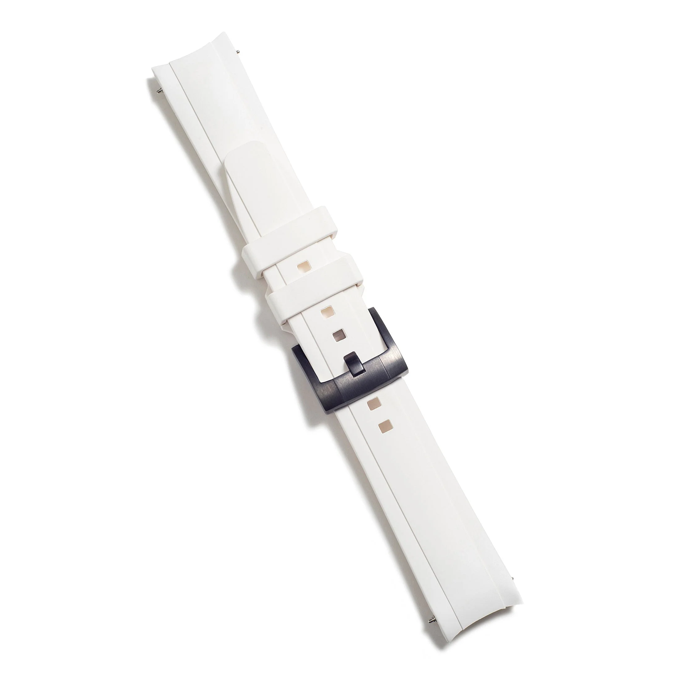 Curved End Rubber Strap for Rolex Daytona with Tang Buckle - Image 78