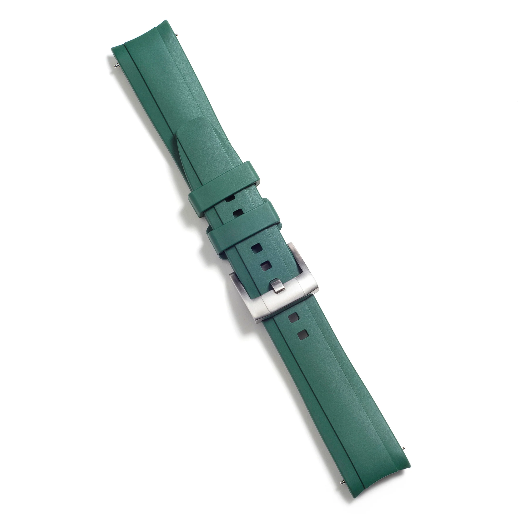 Curved End Rubber Strap for Rolex Ceramic Daytona with Tang Buckle - Image 32