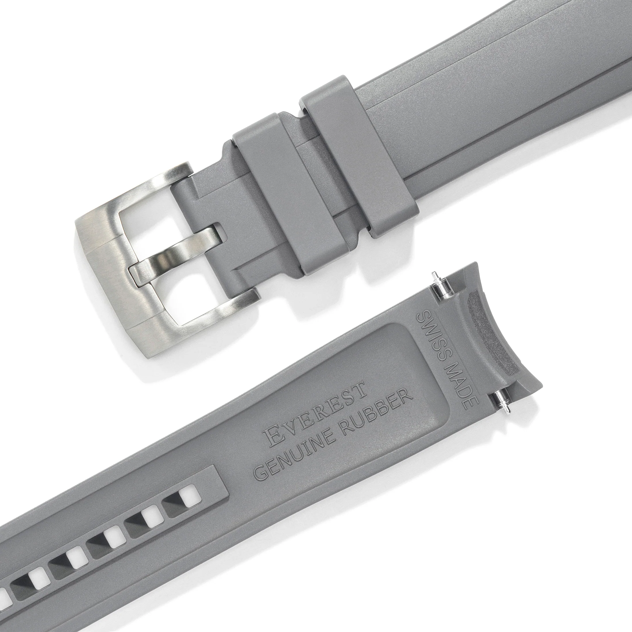 Curved End Rubber Strap for Rolex Ceramic Daytona with Tang Buckle - Image 42