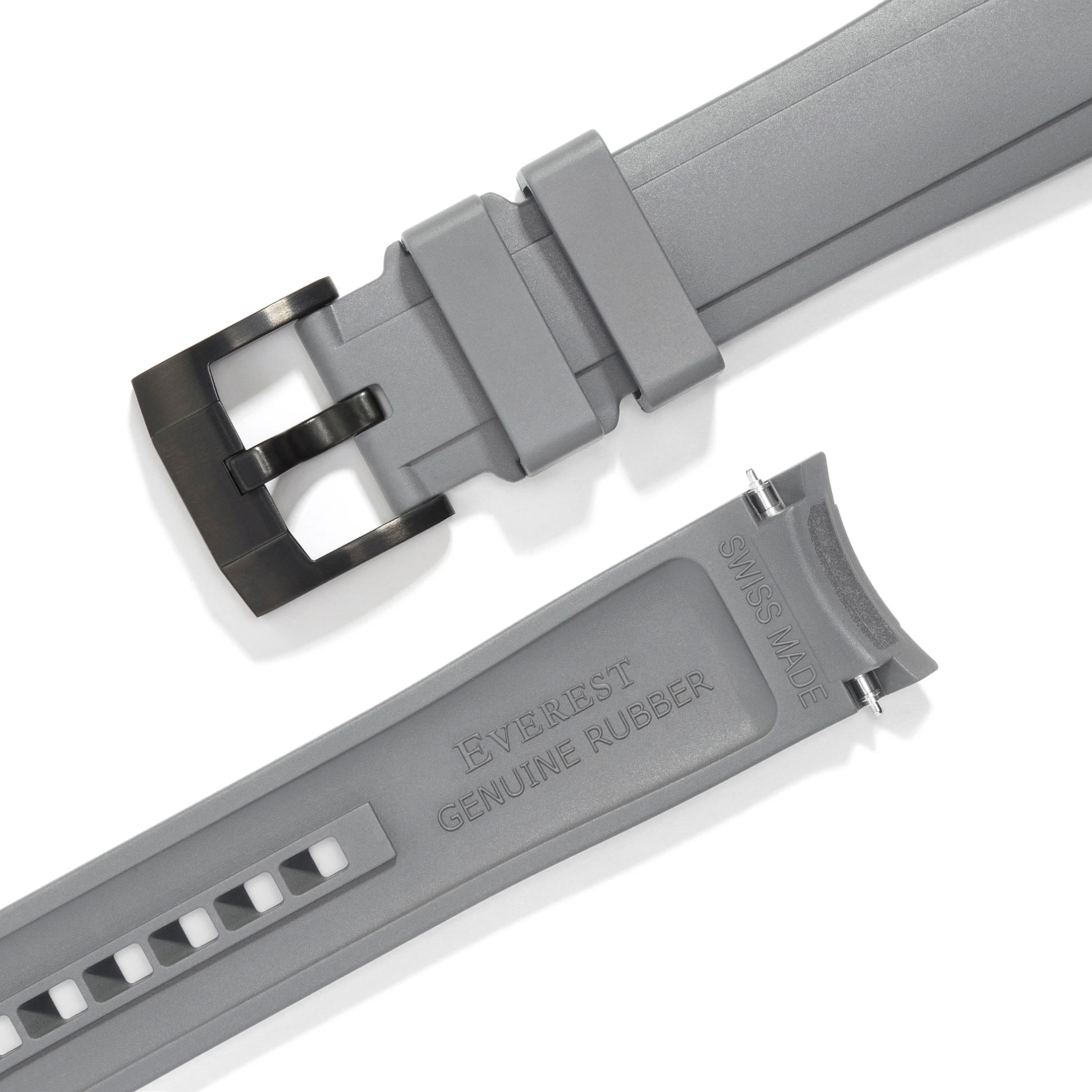 Curved End Rubber Strap for Rolex Ceramic Daytona with Tang Buckle - Image 46