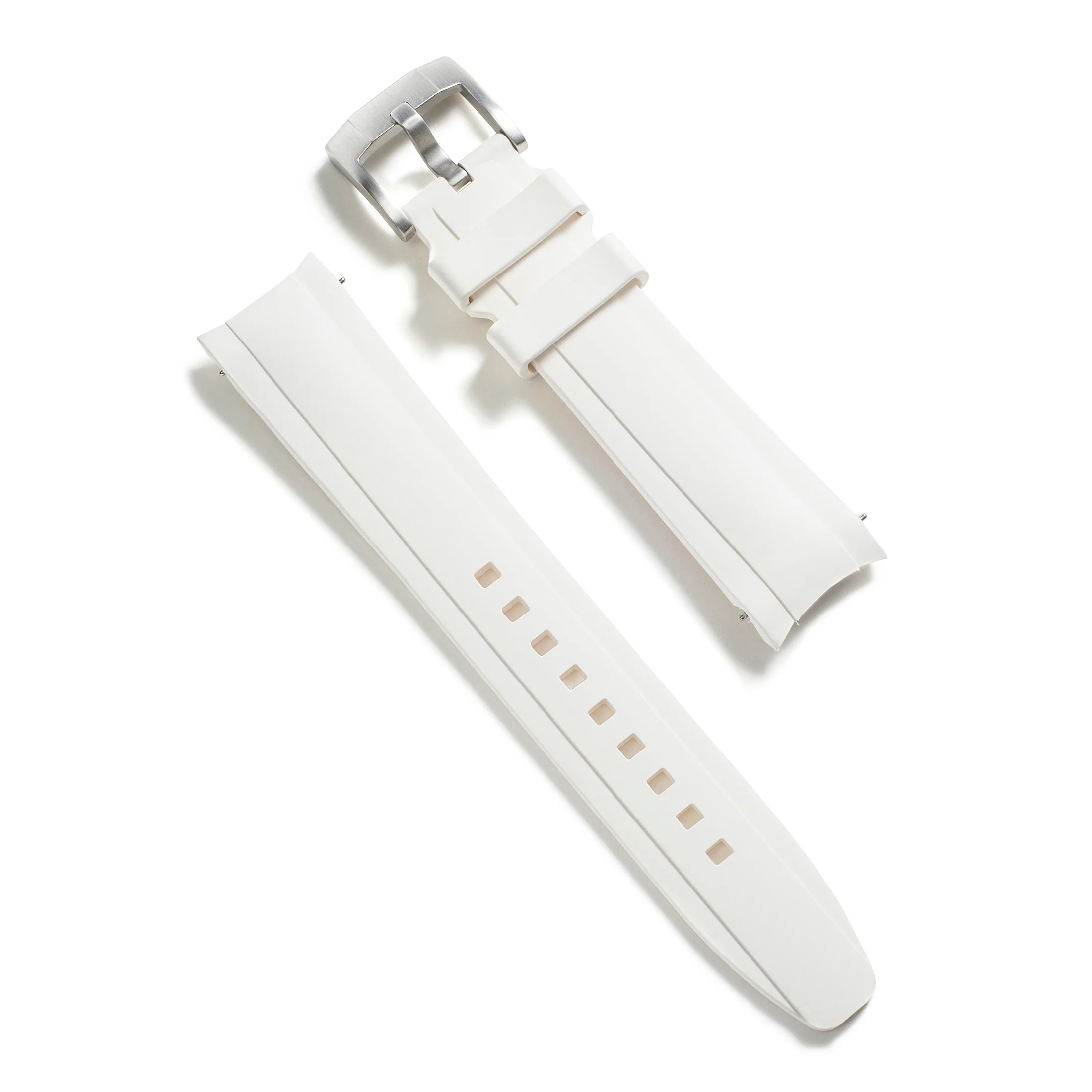 Curved End Rubber Strap for Rolex Ceramic Daytona with Tang Buckle - Image 68
