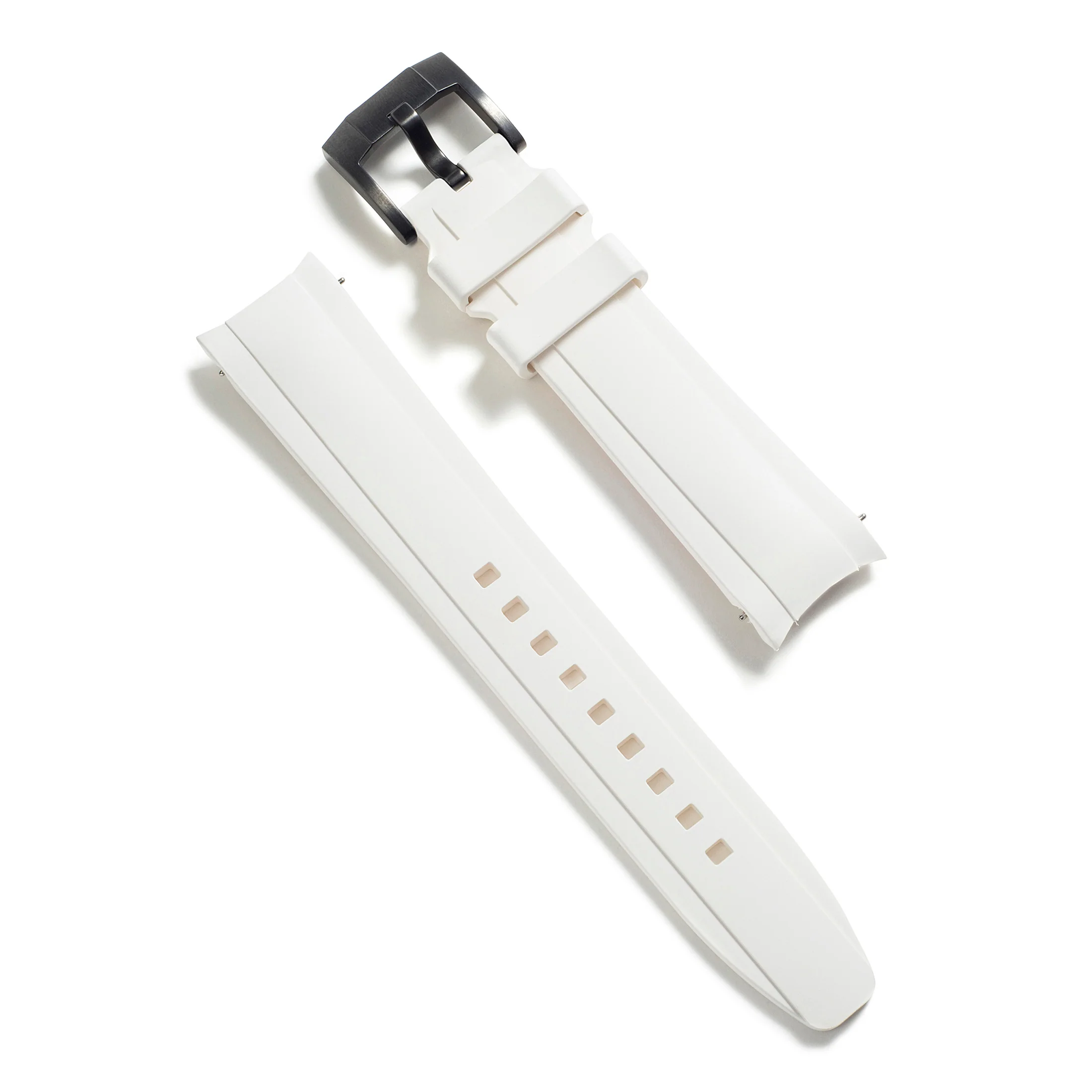 Curved End Rubber Strap for Rolex Ceramic Daytona with Tang Buckle - Image 73