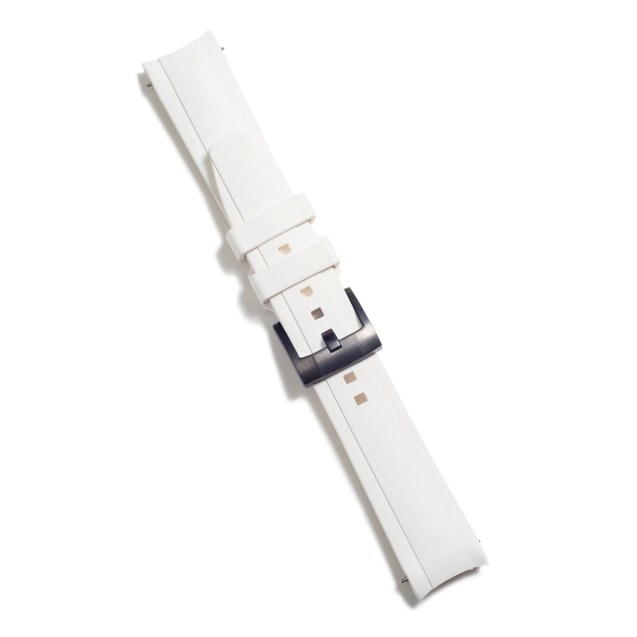 Curved End Rubber Strap for Rolex Ceramic Daytona with Tang Buckle - Image 75