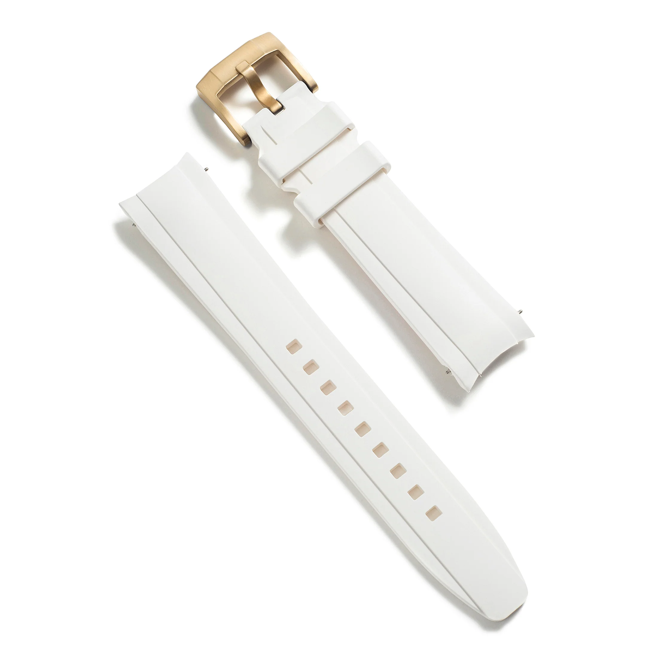 Curved End Rubber Strap for Rolex Ceramic Daytona with Tang Buckle - Image 79
