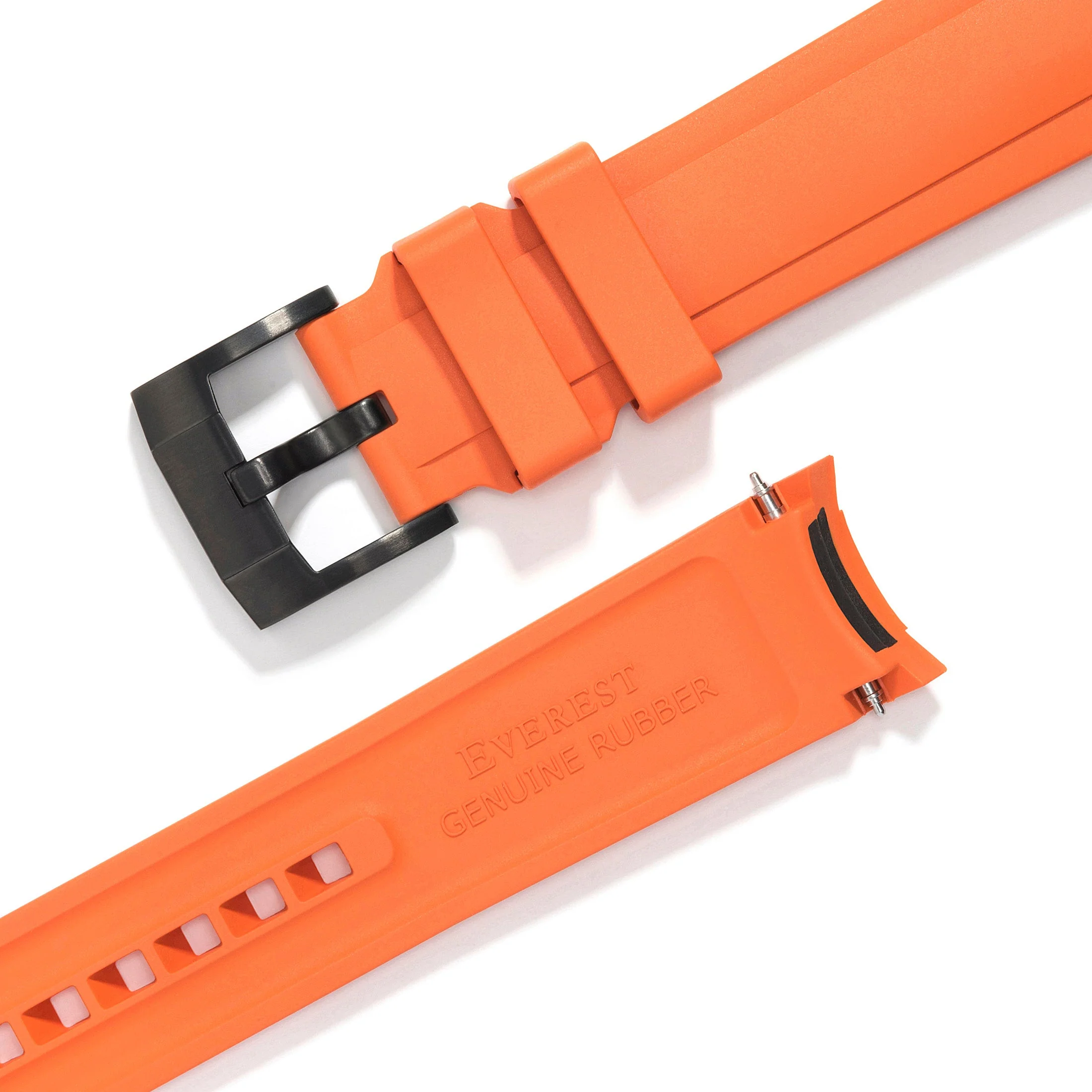 Curved End Rubber Strap for Rolex Explorer I with Tang Buckle - Image 64