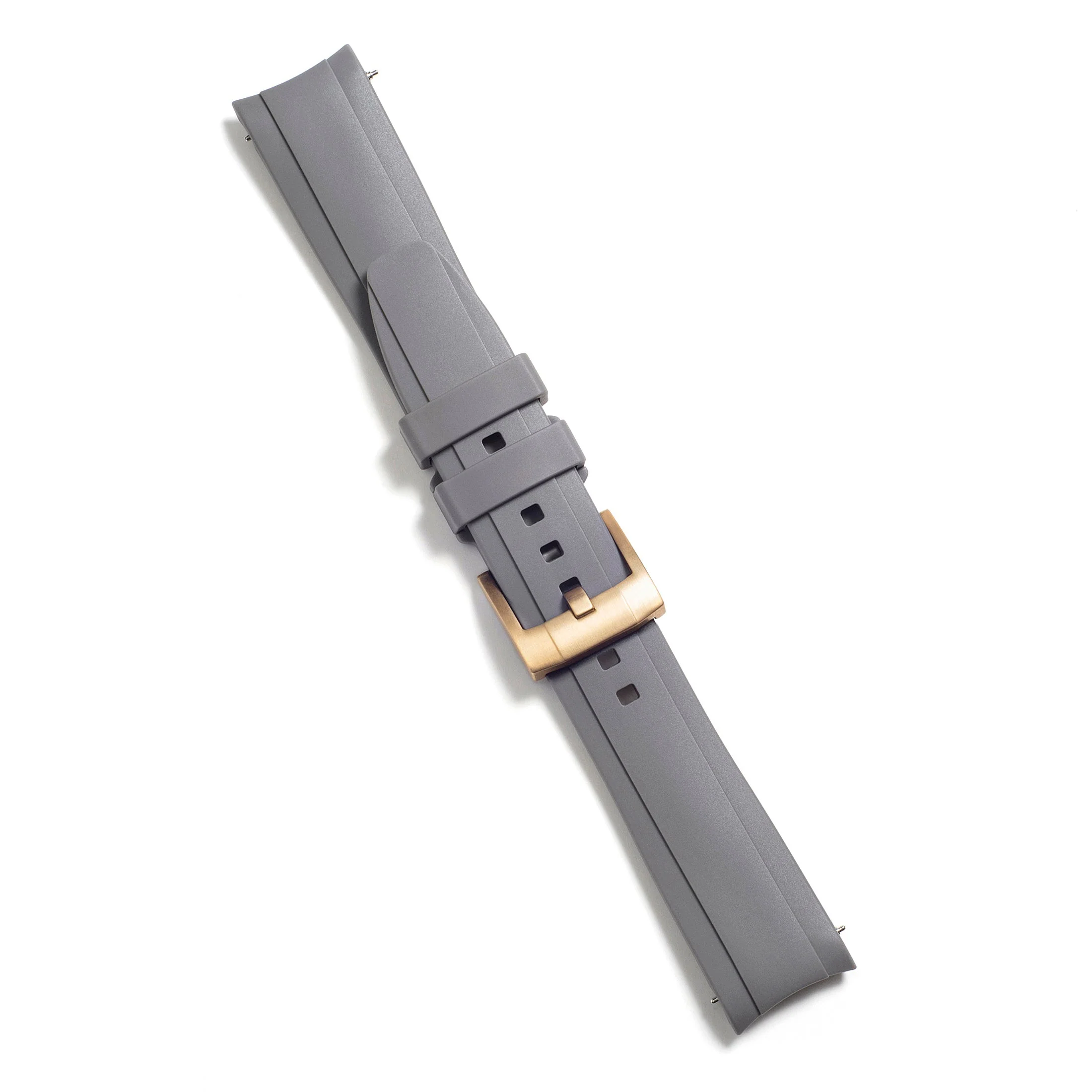 Curved End Rubber Strap for Rolex Explorer II with Tang Buckle - Image 43