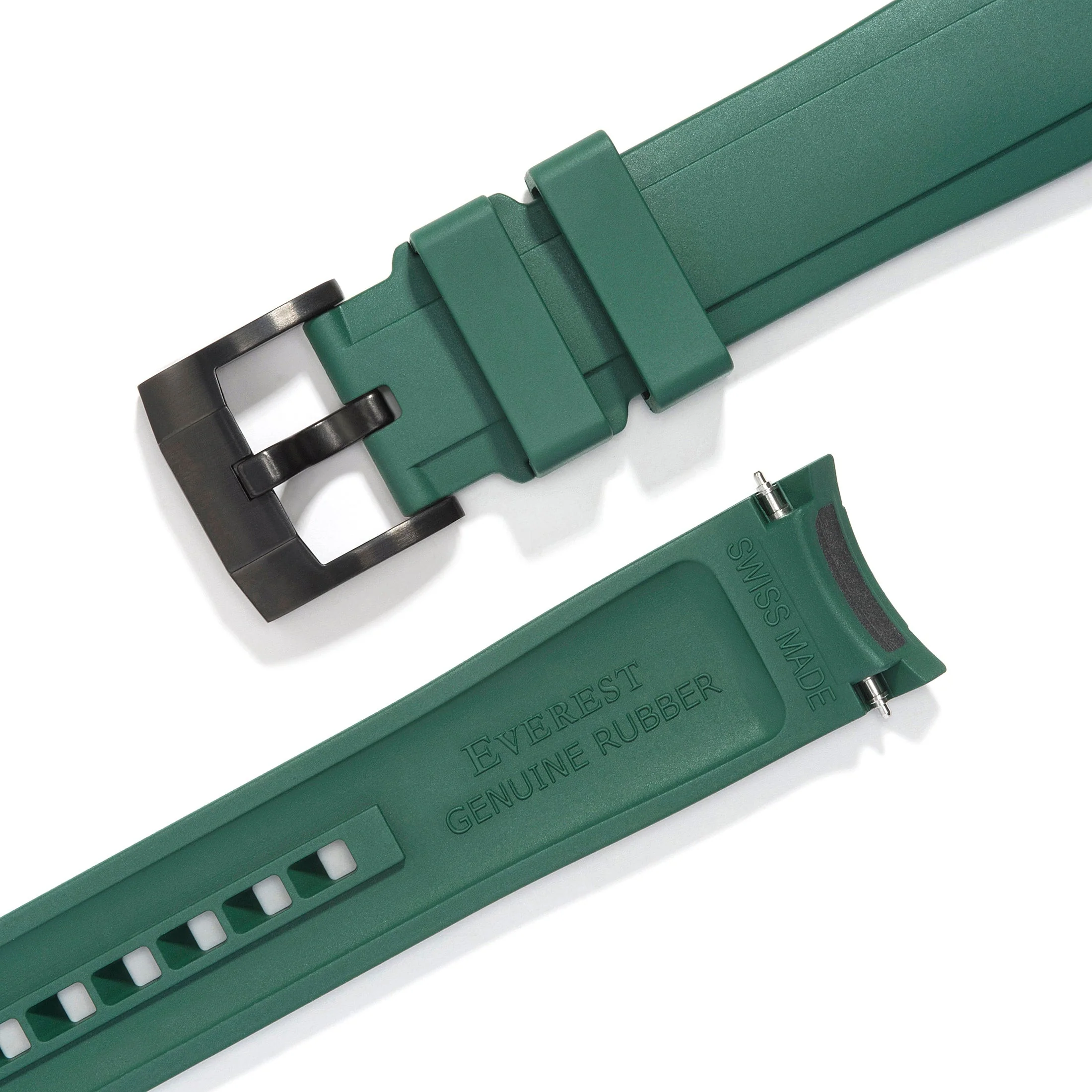 Curved End Rubber Strap for Rolex Explorer II with Tang Buckle - Image 51