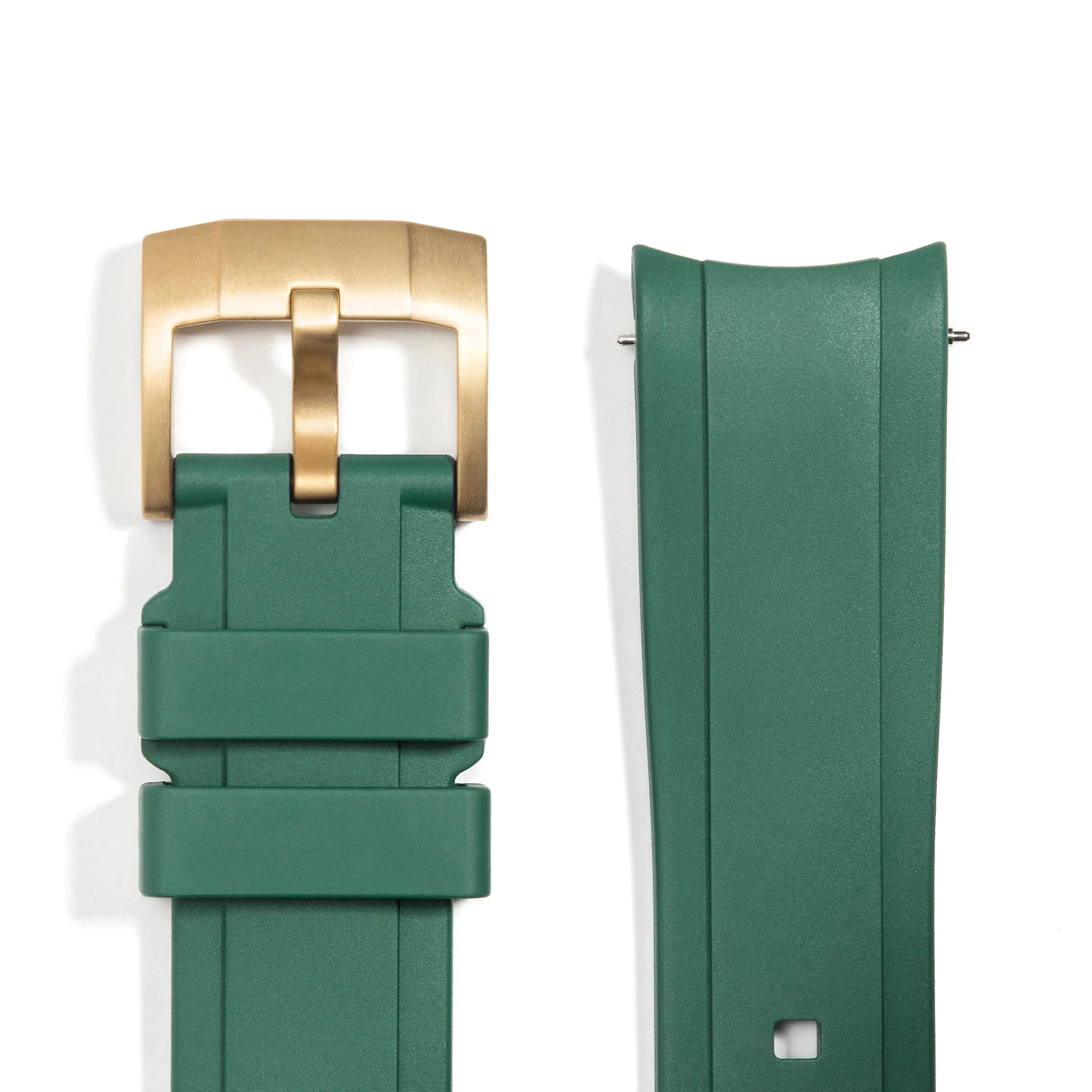 Curved End Rubber Strap for Rolex Explorer II with Tang Buckle - Image 57