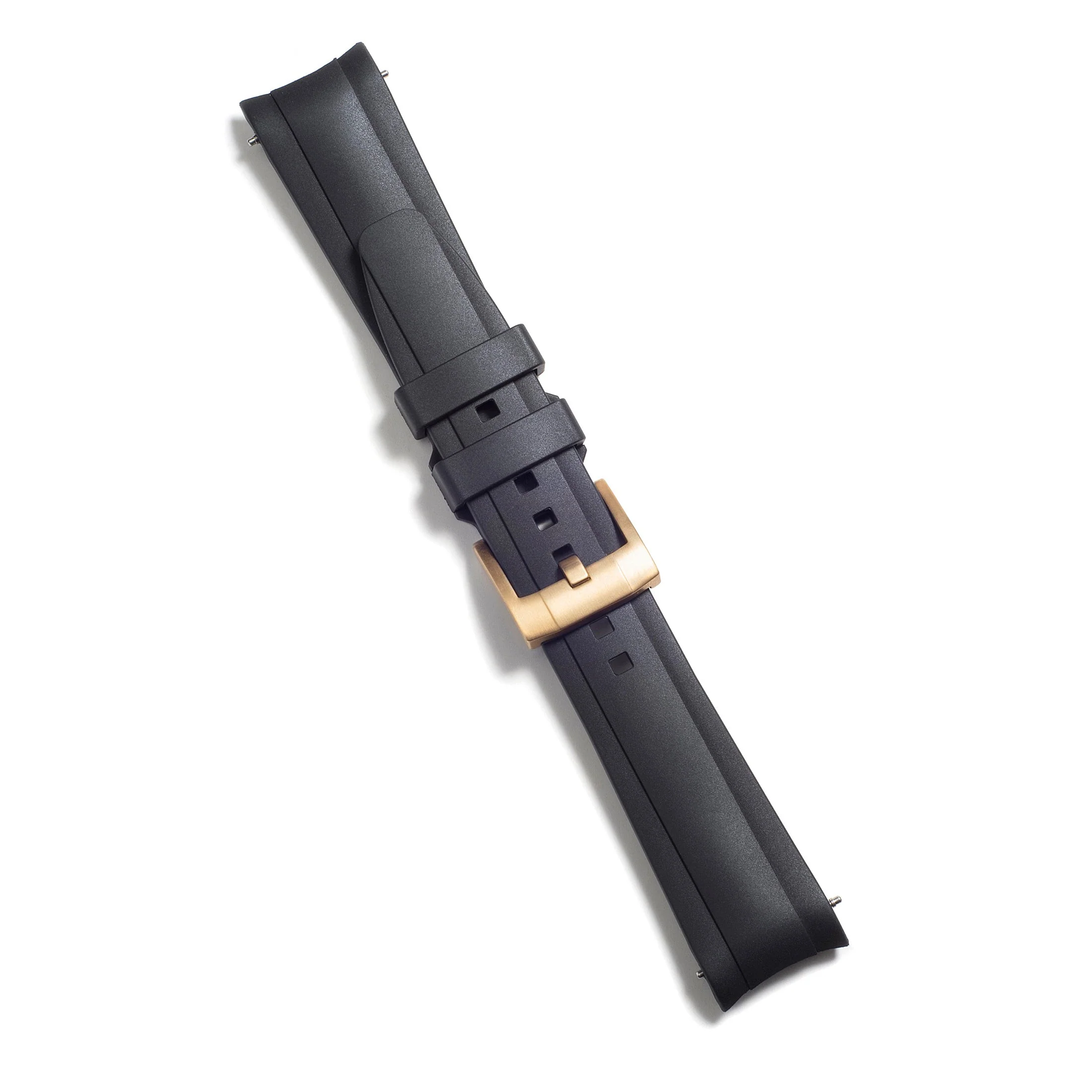 CURVED END RUBBER STRAP FOR ROLEX GMT MASTER I & II WITH TANG BUCKLE - Image 14
