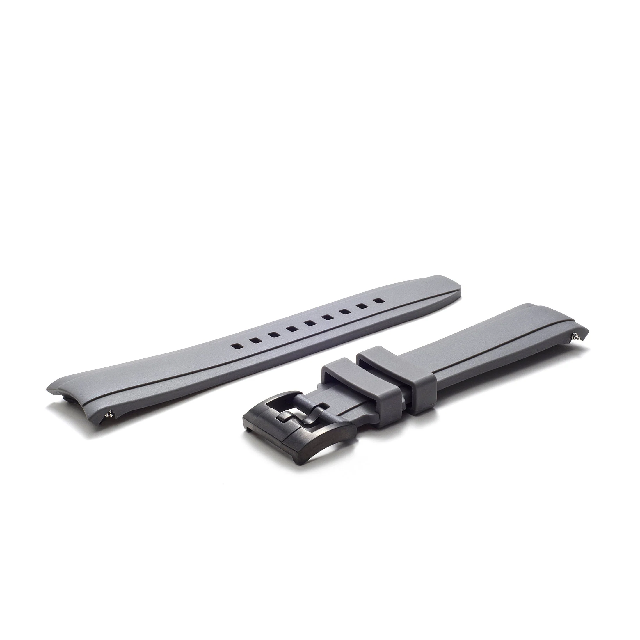 CURVED END RUBBER STRAP FOR ROLEX GMT MASTER I & II WITH TANG BUCKLE - Image 34