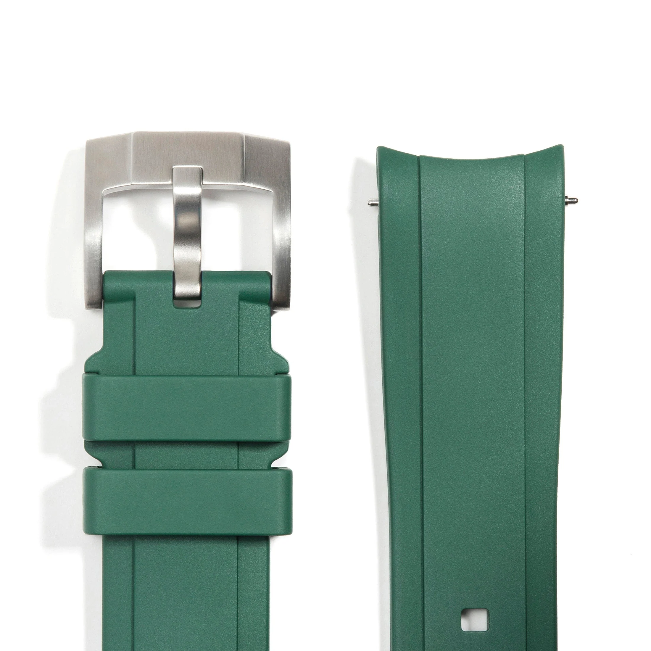 CURVED END RUBBER STRAP FOR ROLEX GMT MASTER I & II WITH TANG BUCKLE - Image 46