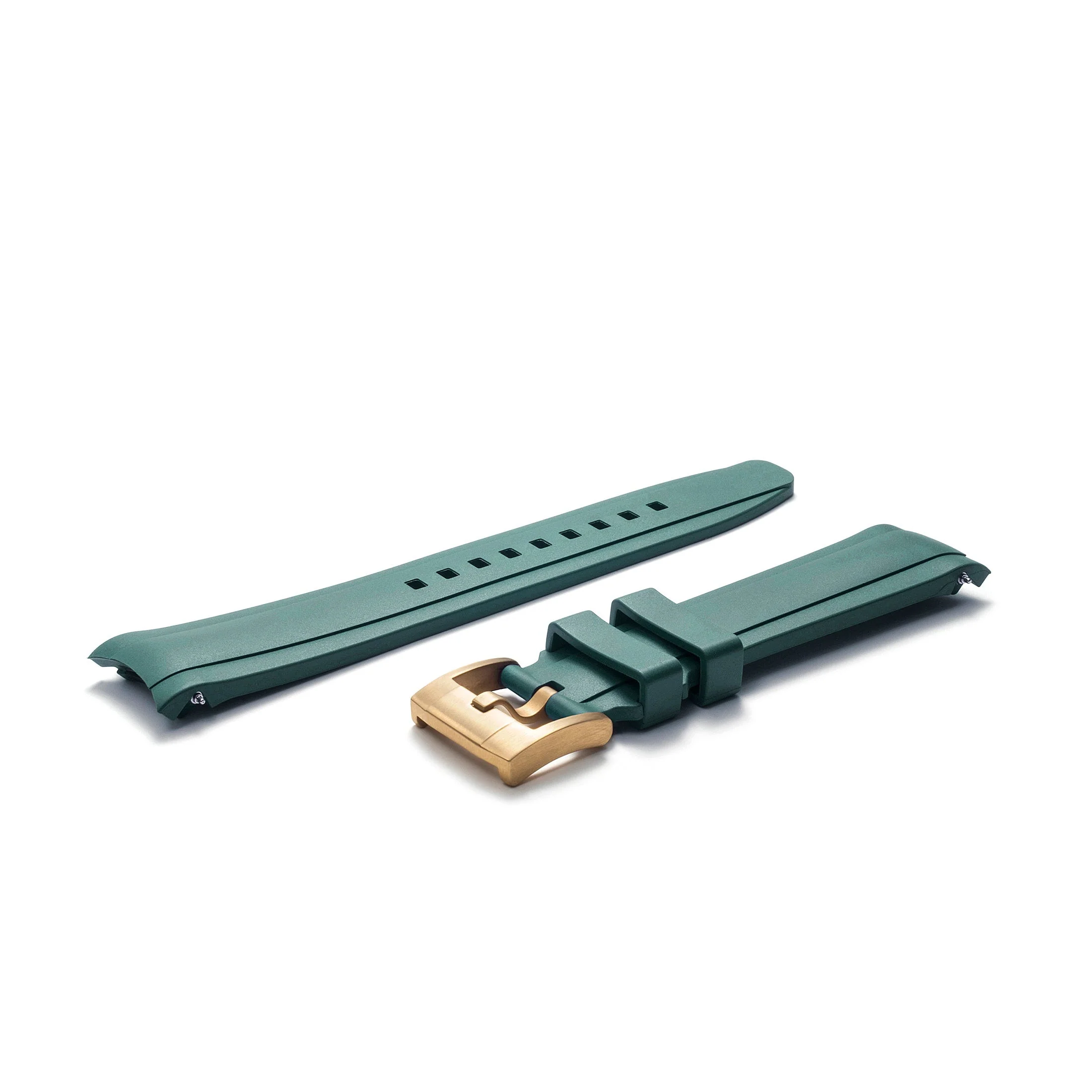 CURVED END RUBBER STRAP FOR ROLEX GMT MASTER I & II WITH TANG BUCKLE - Image 53