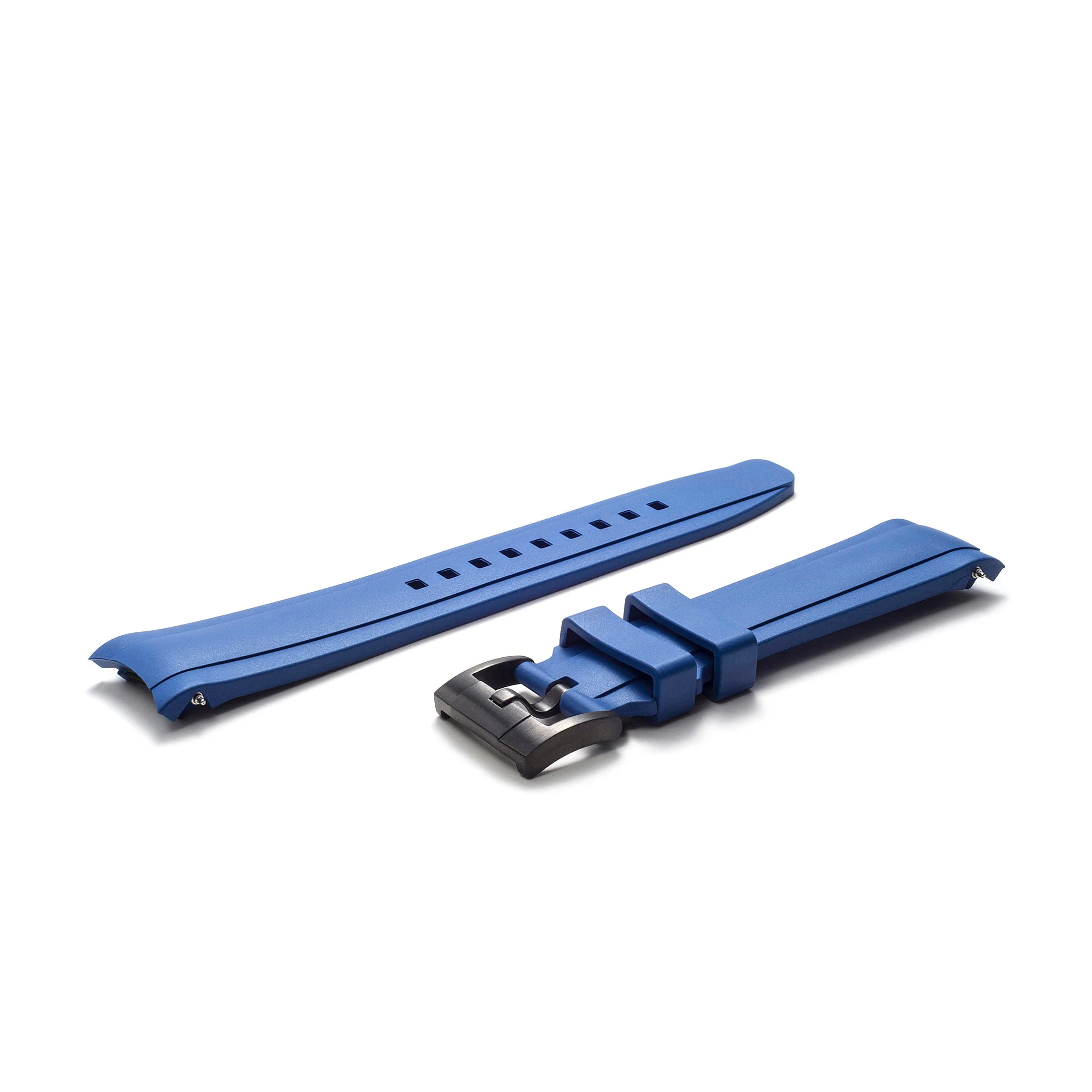 Curved End Rubber Strap for Rolex GMT Master II Ceramic with Tang Buckle - Image 20