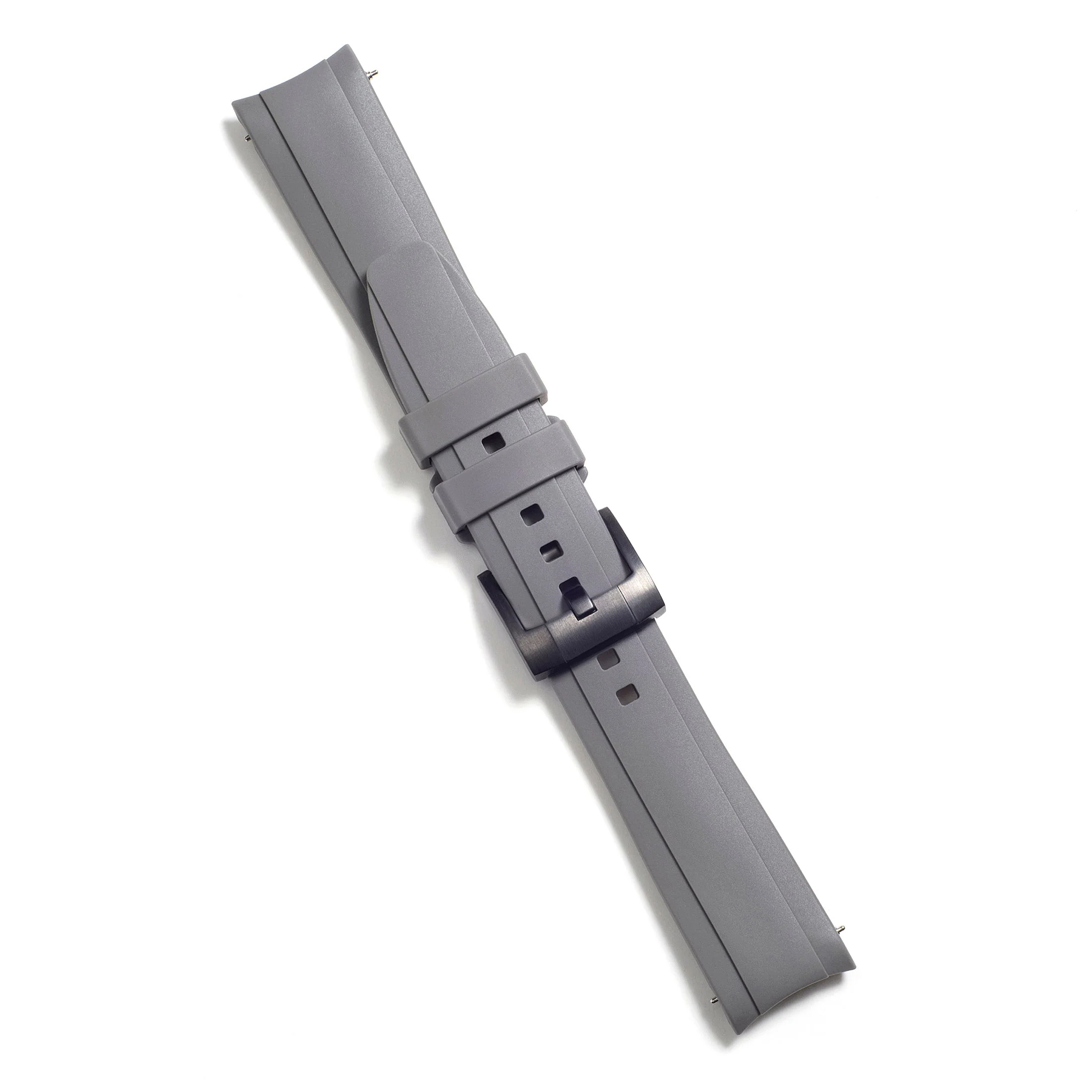 Curved End Rubber Strap for Rolex GMT Master II Ceramic with Tang Buckle - Image 37