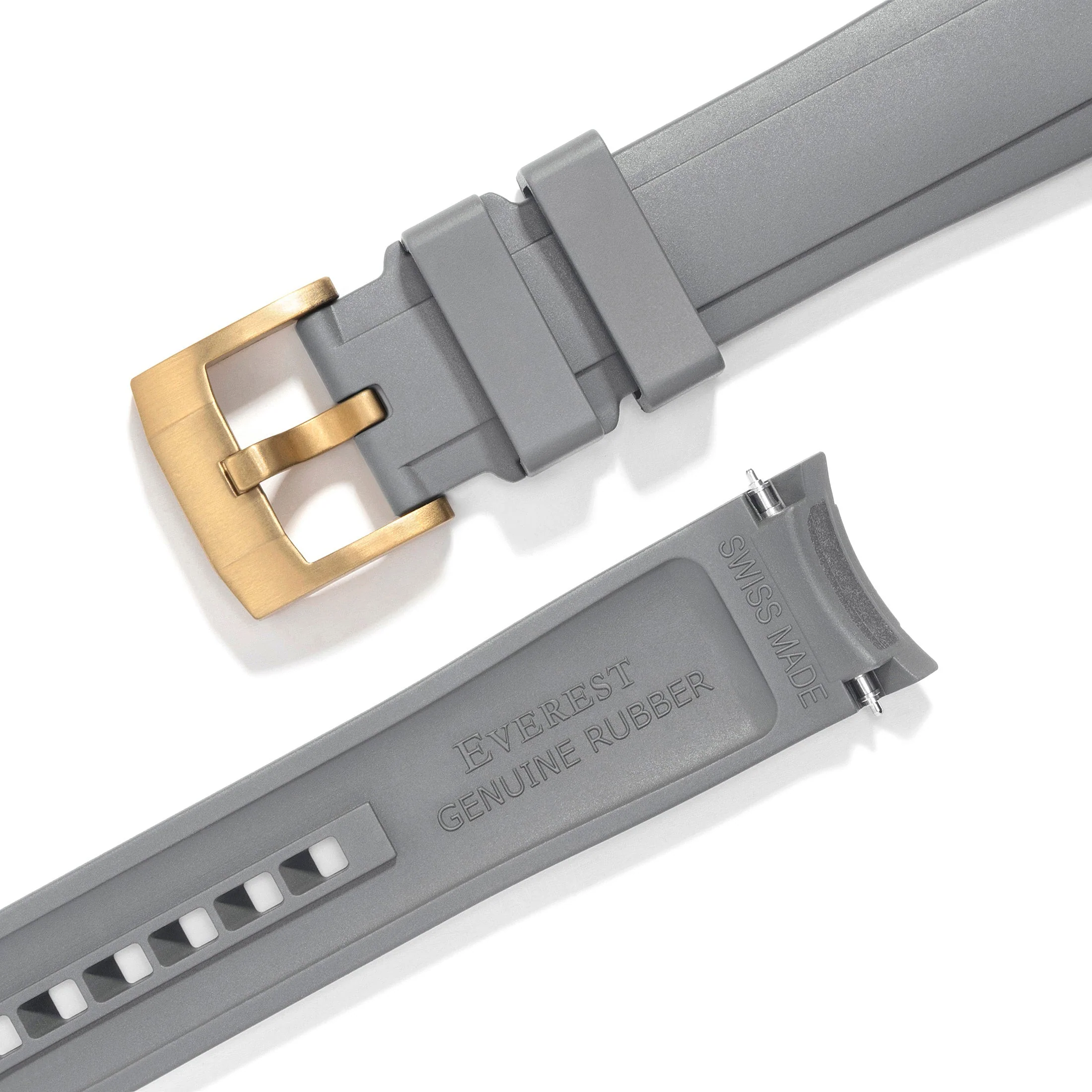 Curved End Rubber Strap for Rolex GMT Master II Ceramic with Tang Buckle - Image 40