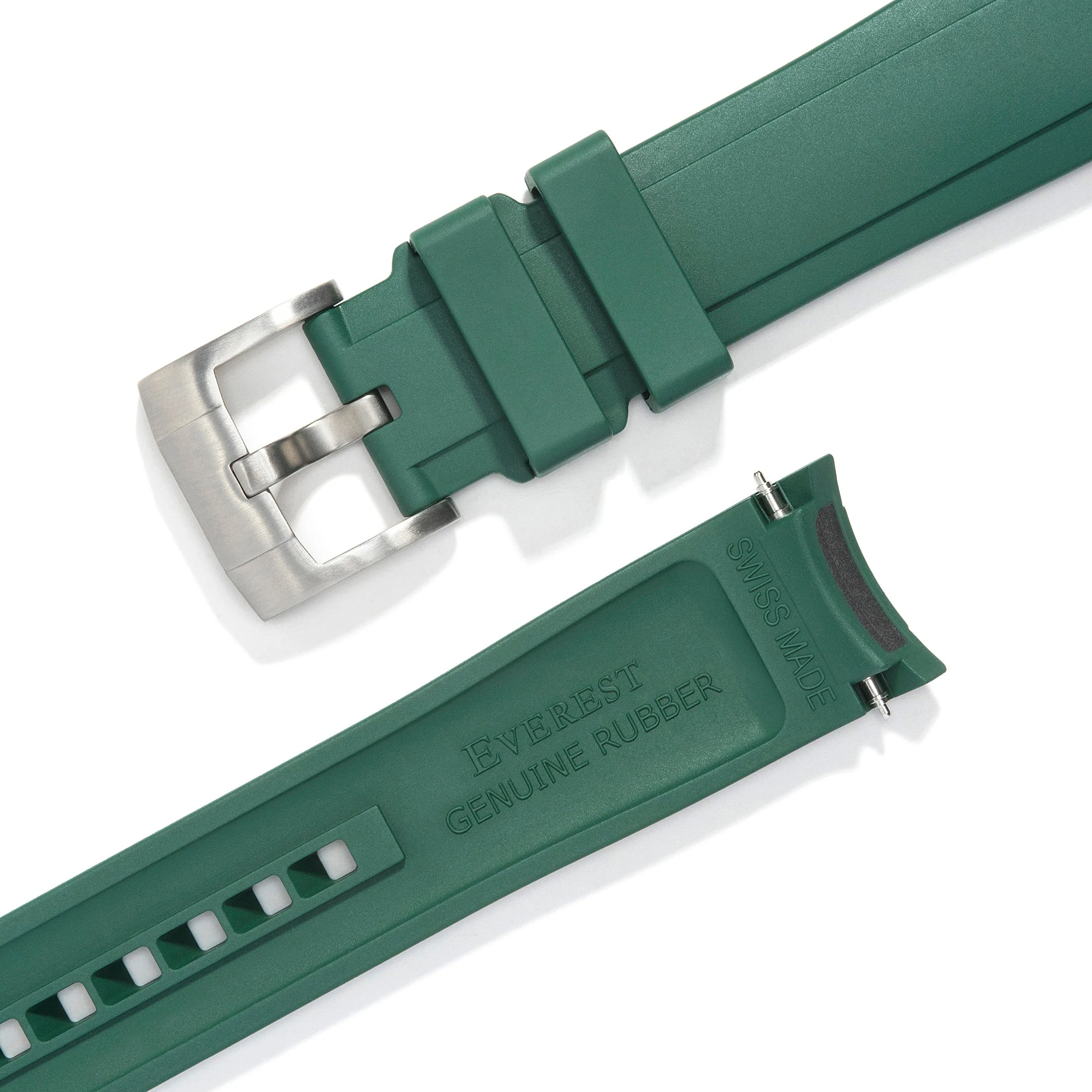 Curved End Rubber Strap for Rolex GMT Master II Ceramic with Tang Buckle - Image 45