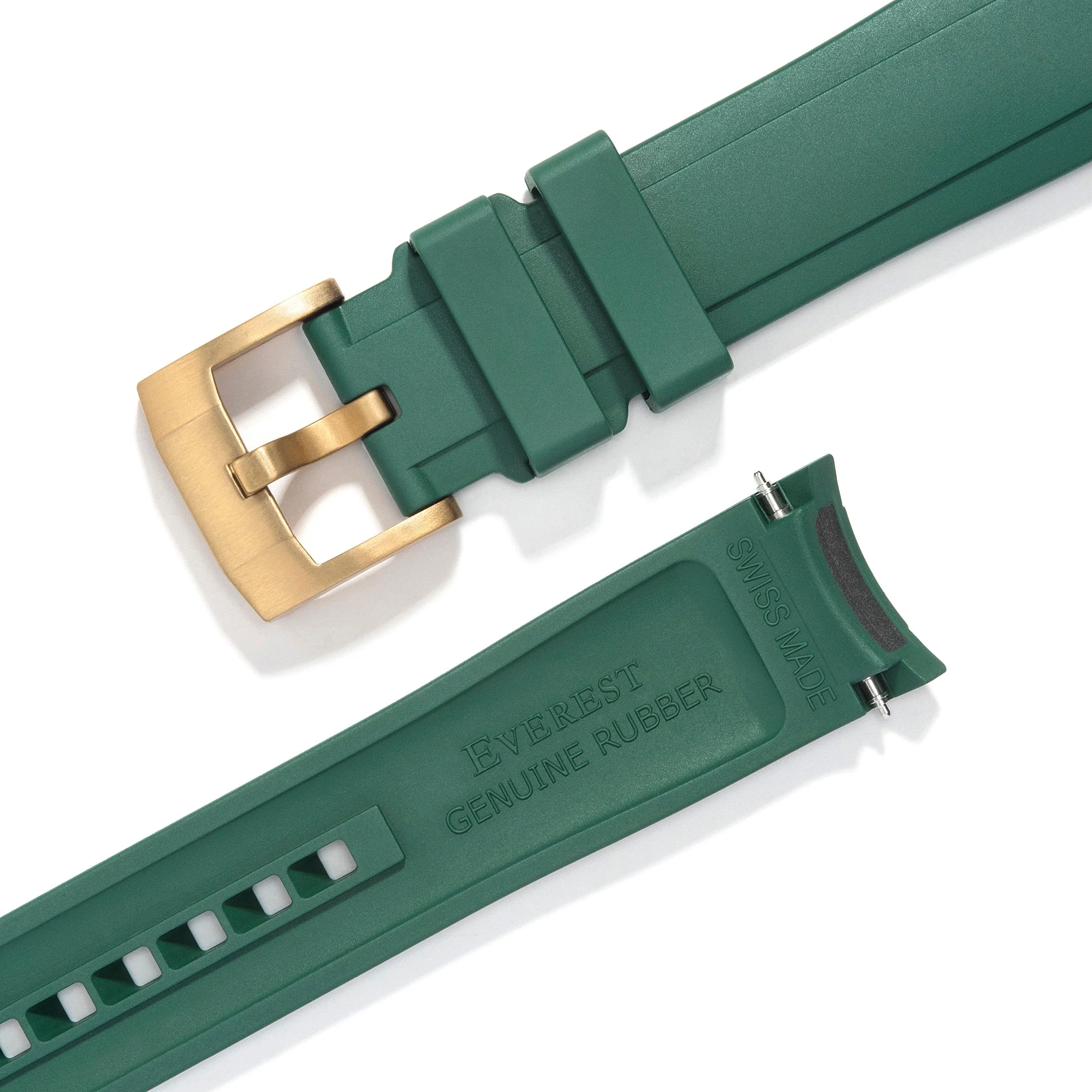 Curved End Rubber Strap for Rolex GMT Master II Ceramic with Tang Buckle - Image 54