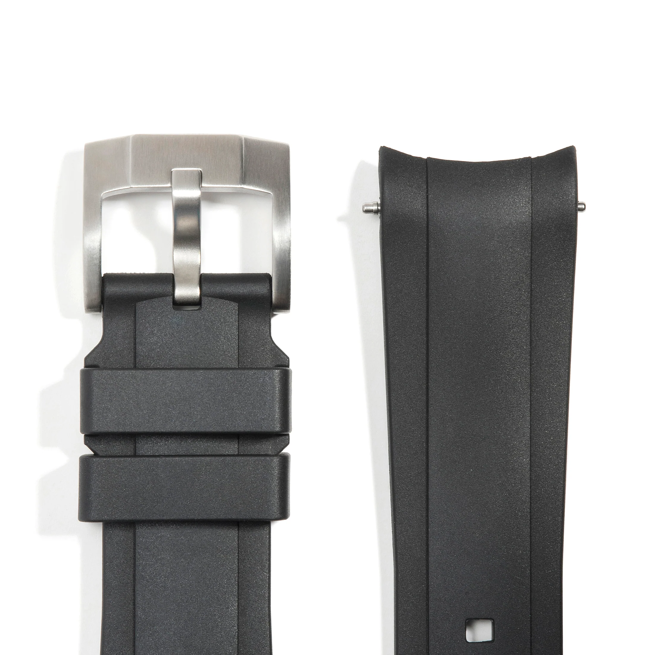 Curved End Rubber Strap for Rolex Sea-Dweller 43mm with Tang Buckle - Image 4