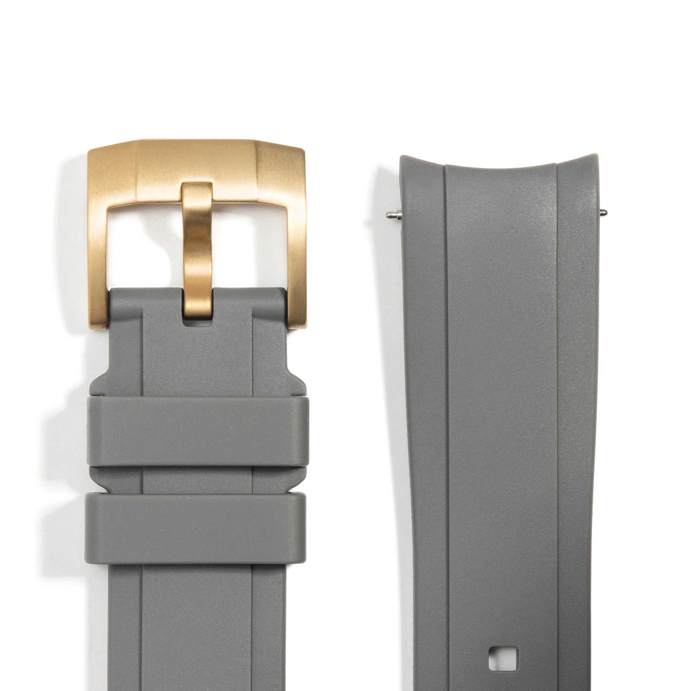 Curved End Rubber Strap for Rolex Submariner with Tang Buckle - Image 41