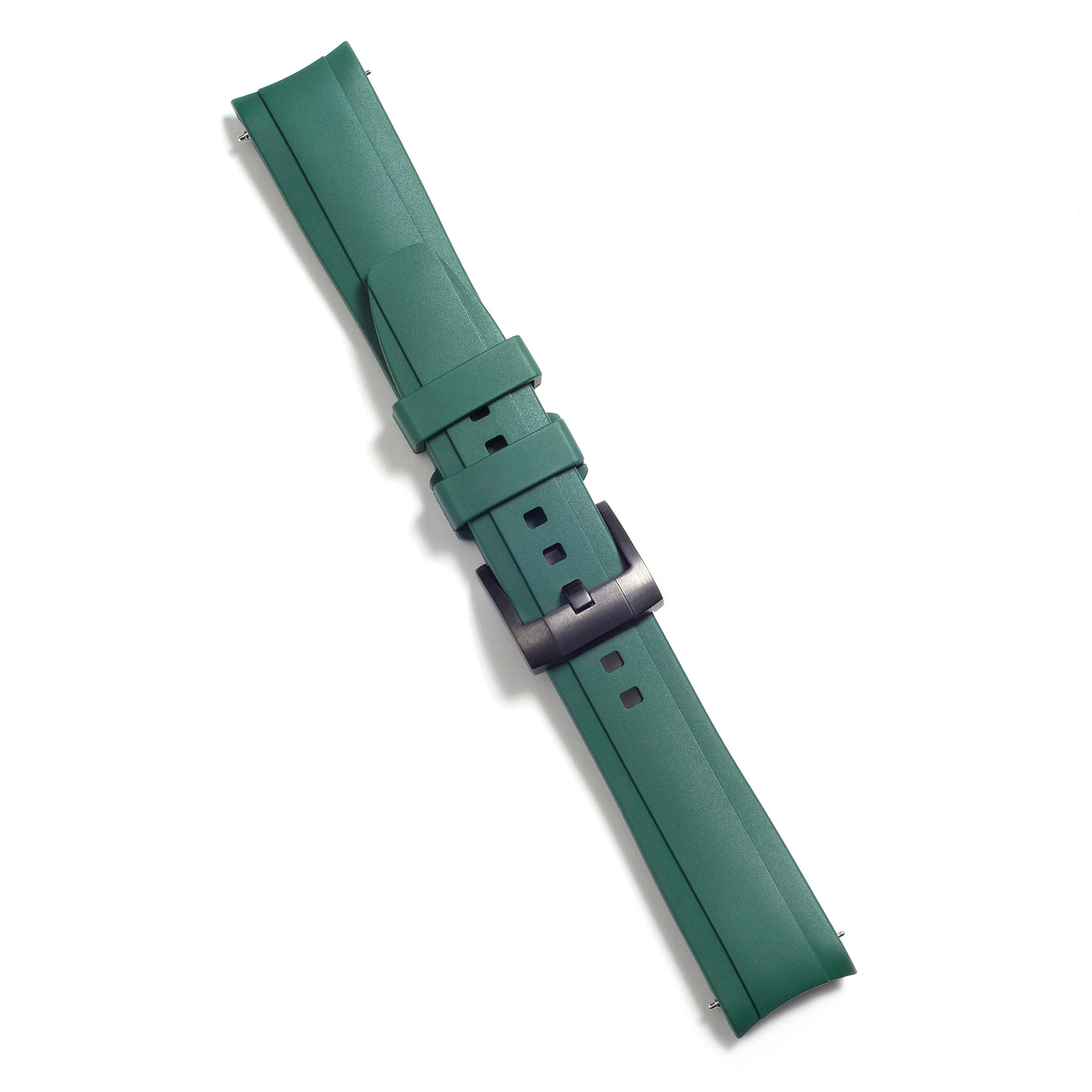 Curved End Rubber Strap for Rolex Submariner with Tang Buckle - Image 51