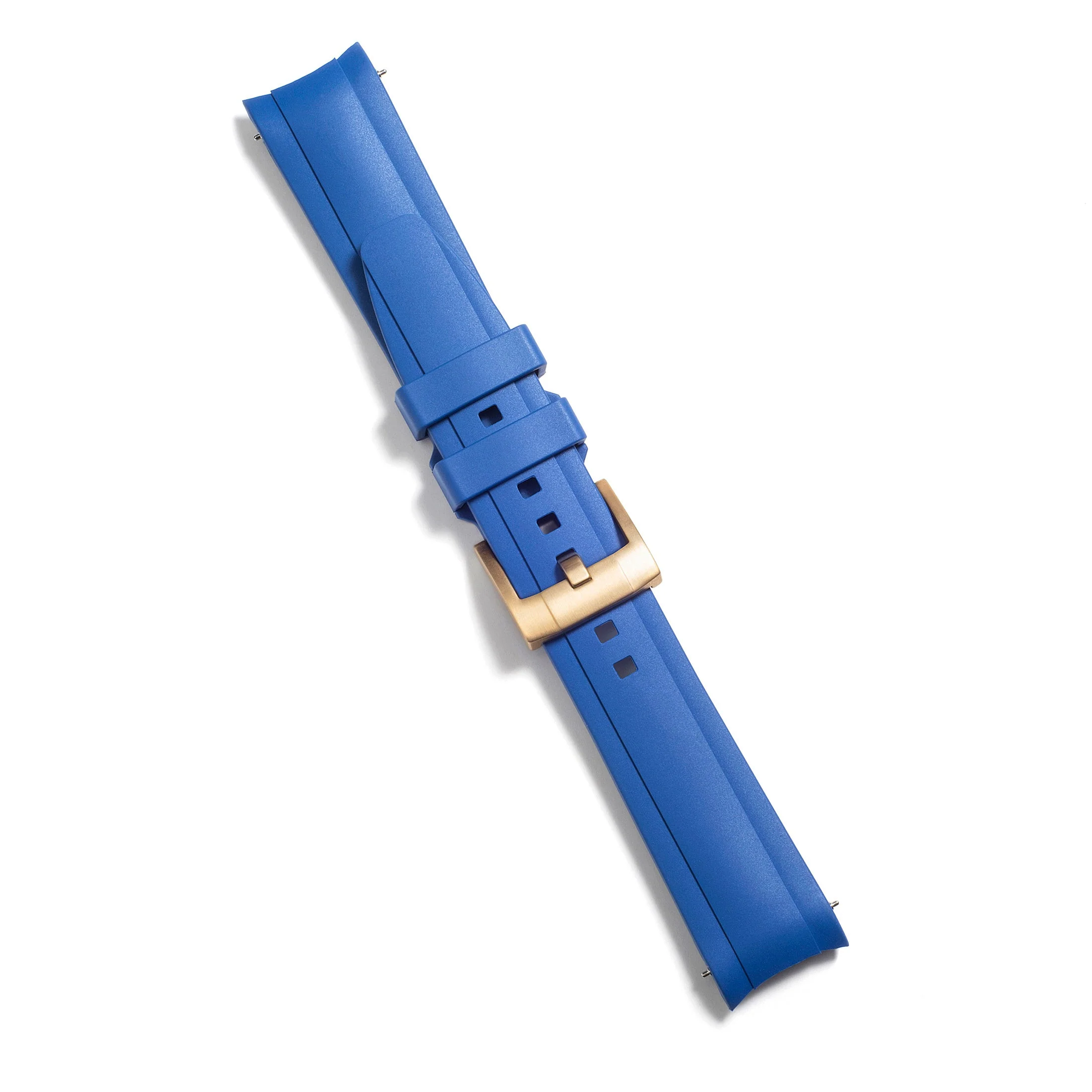 Curved End Rubber Strap for Rolex Submariner Ceramic with Tang Buckle - Image 27