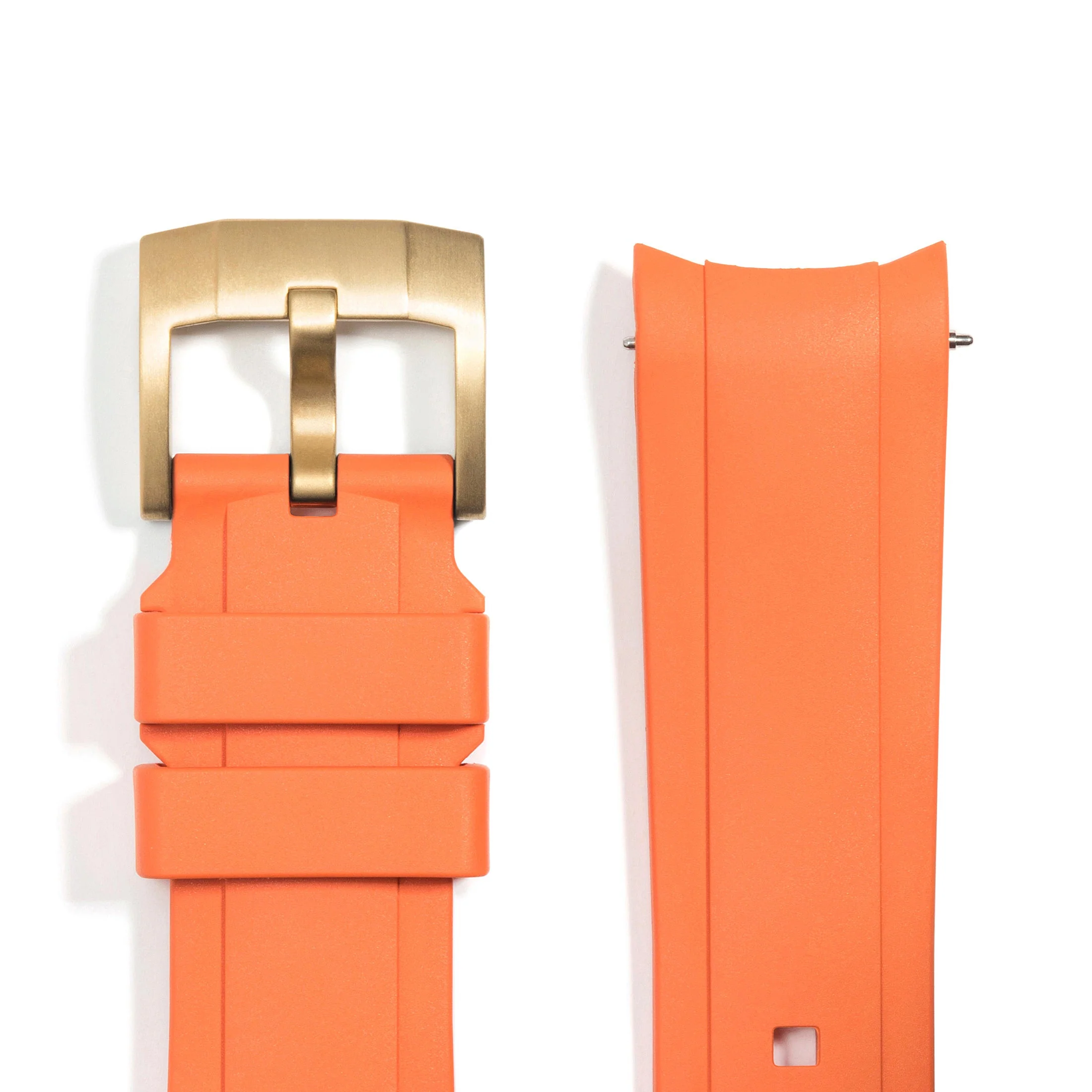 Curved End Rubber Strap for Rolex Submariner Ceramic with Tang Buckle - Image 69