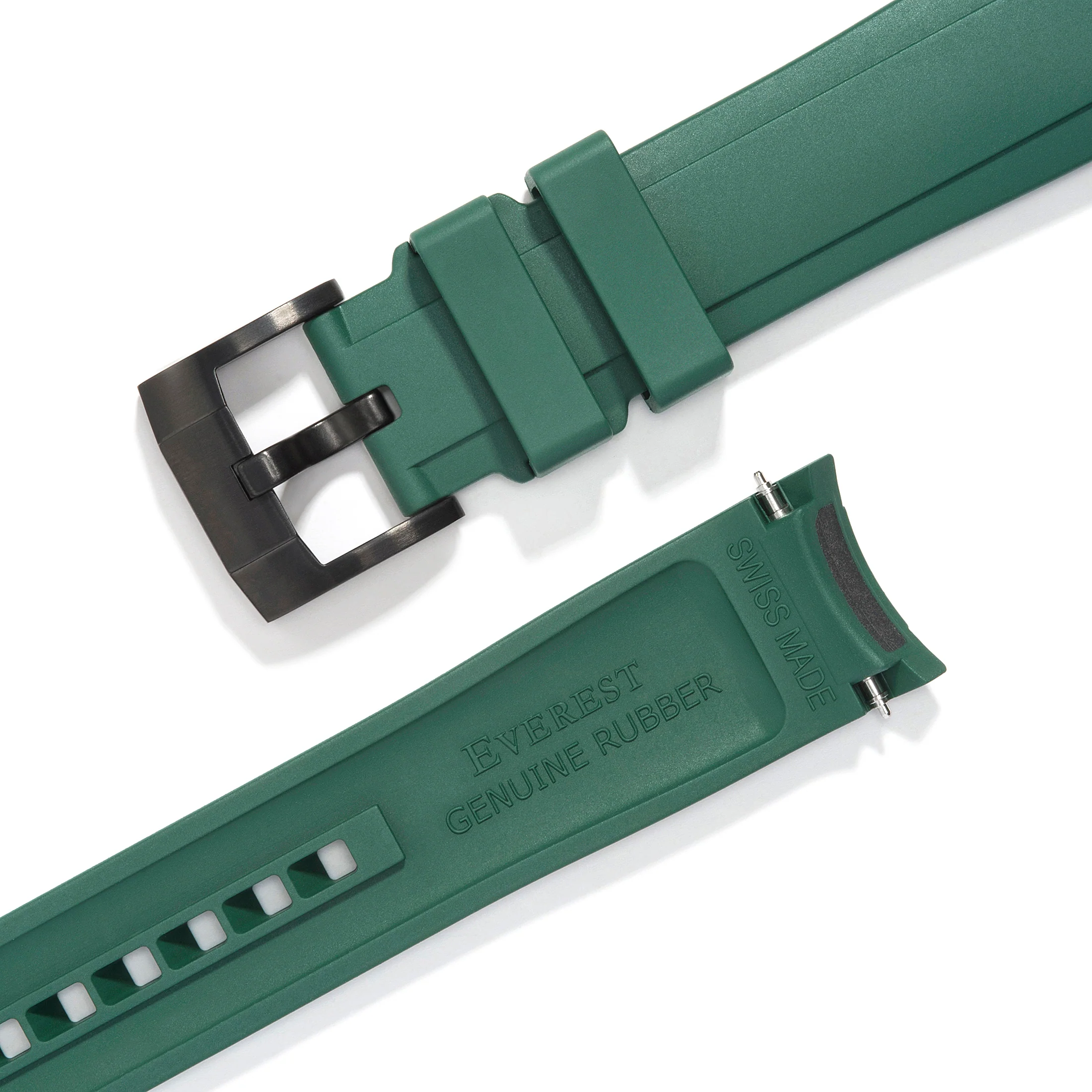Curved End Rubber Strap for Rolex Submariner No-Date with Tang Buckle - Image 50