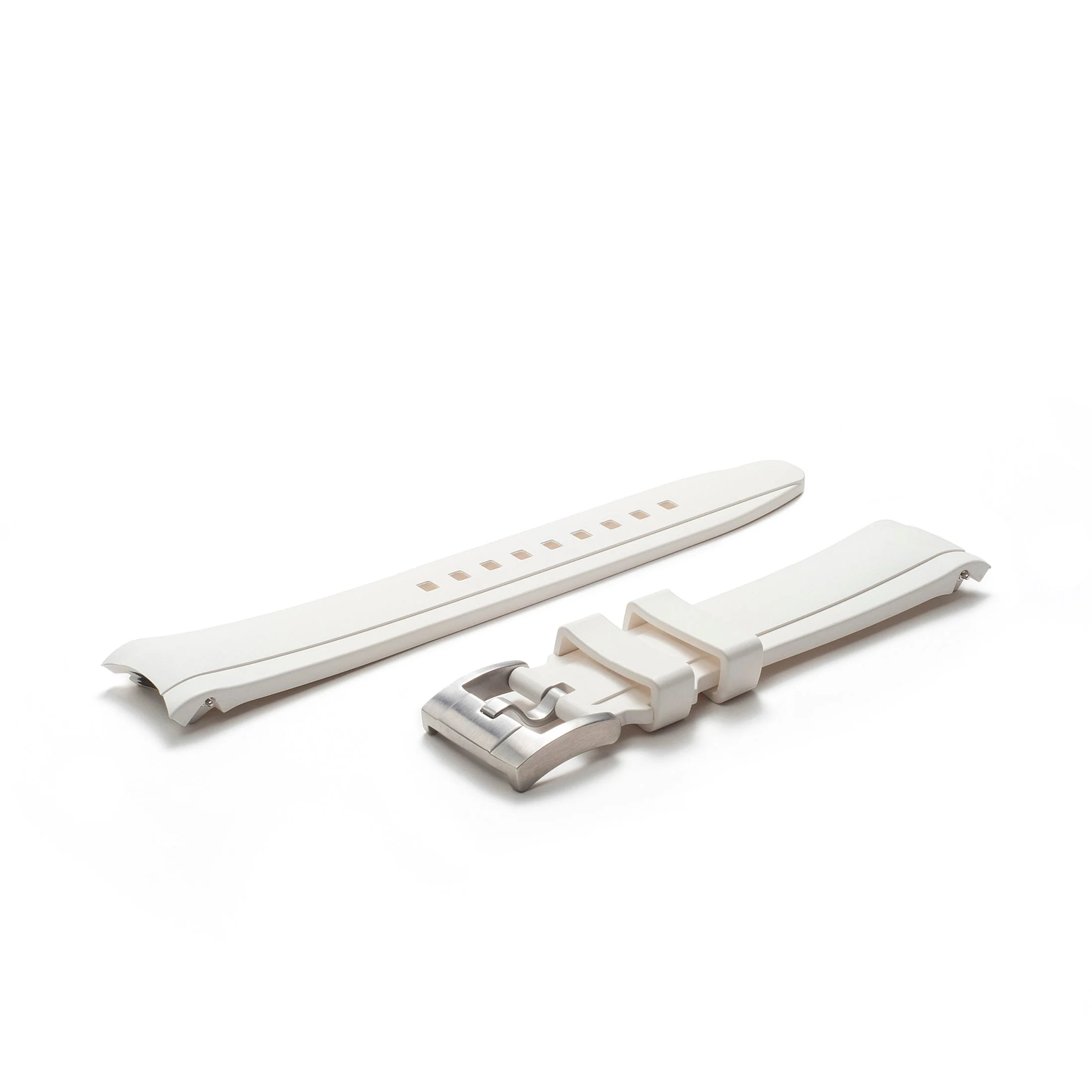 Curved End Rubber Strap for Rolex Yacht-Master with Tang Buckle - Image 72
