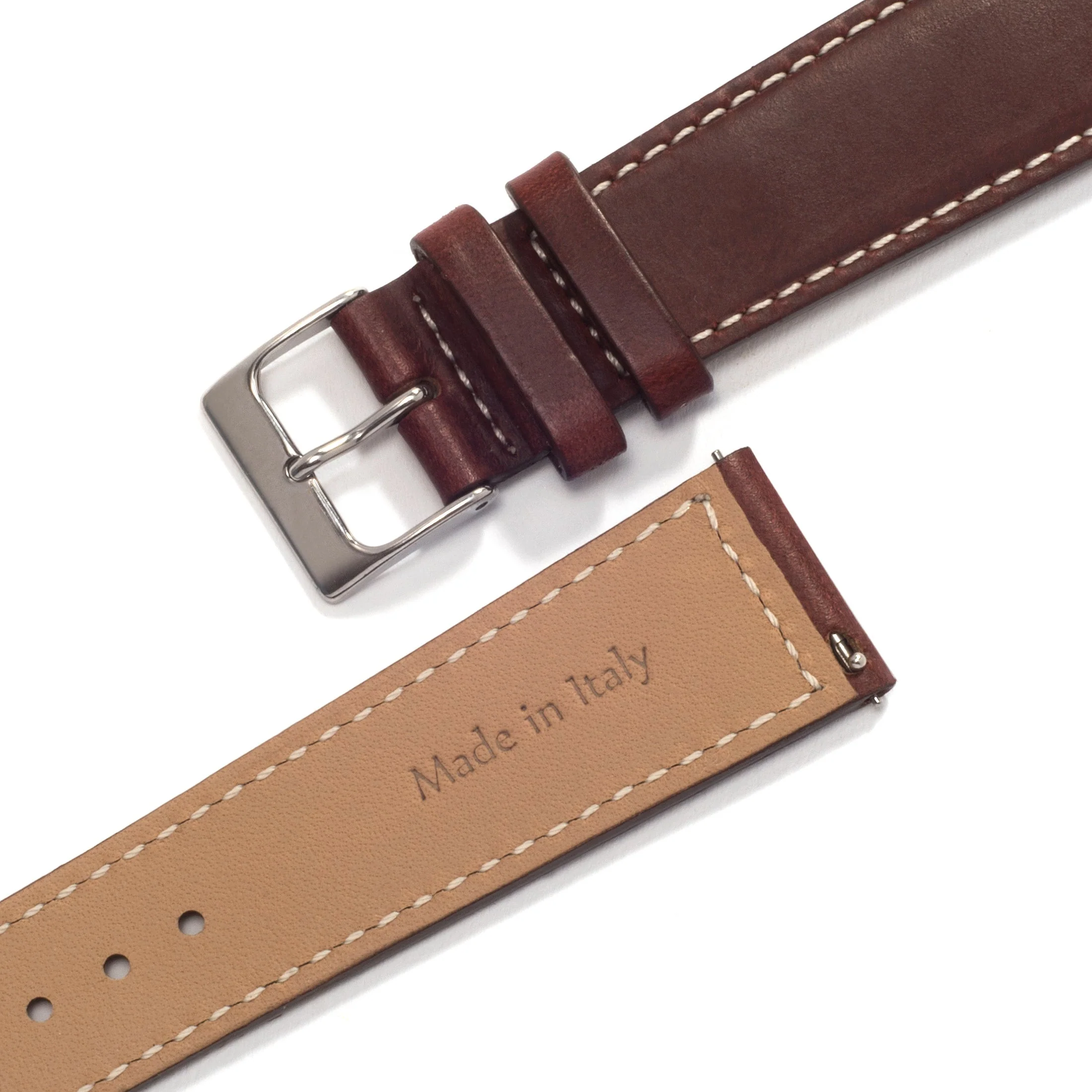 Universal Leather Watch Strap — Cherry - Image 3