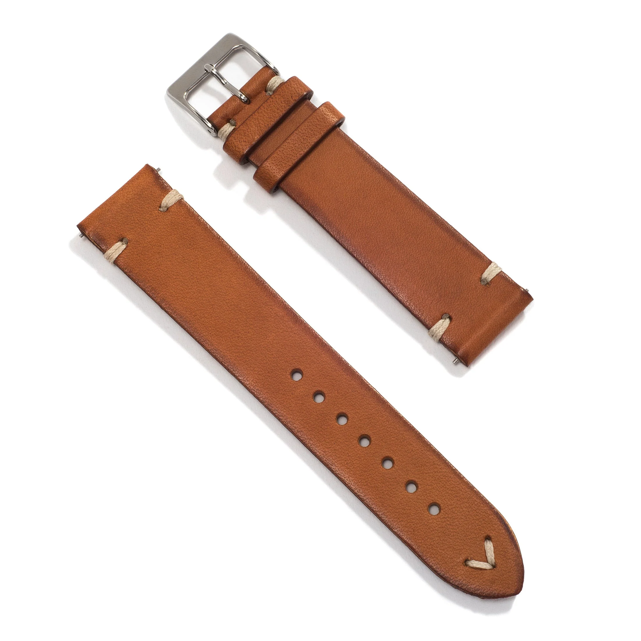 Universal Leather Watch Strap — Hazelnut Vintage - Image 4