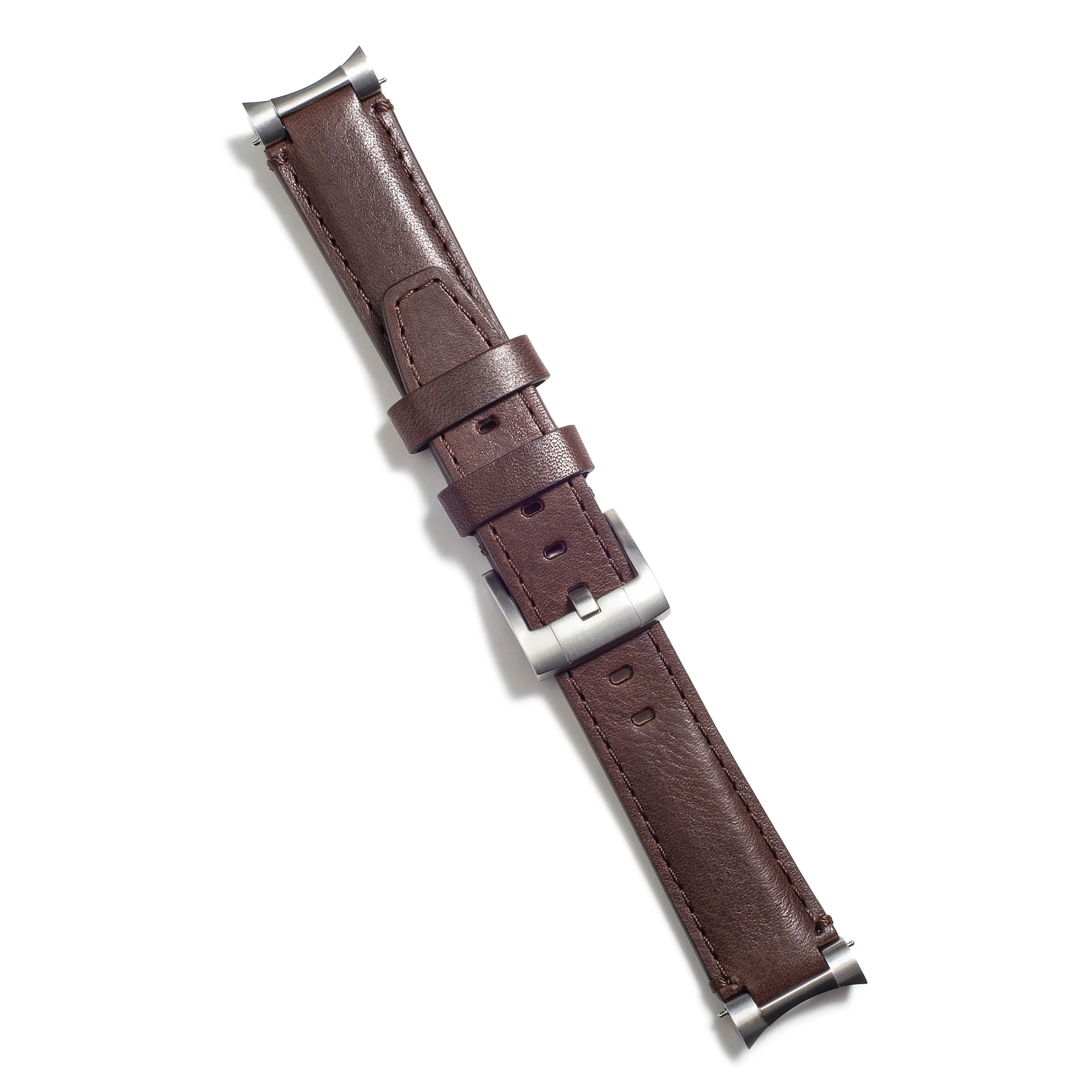 Steel End Link Leather Strap for Rolex Ceramic Daytona with Tang Buckle - Image 4